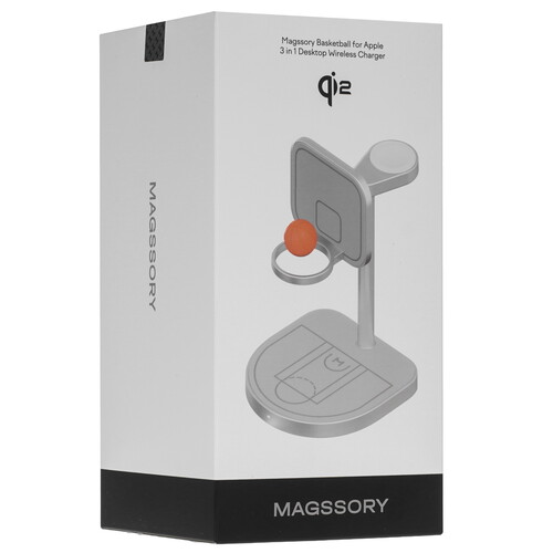 Купить Беспроводное зарядное устройство Magssory Basketball серебристый  9308943. Характеристики, отзывы и цены в Донецке