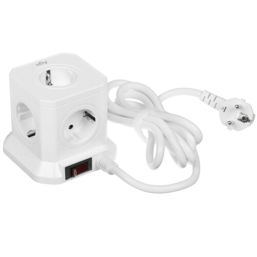 Купить Сетевой фильтр AGNI TP-VE4U5E белый  9289270. Характеристики, отзывы и цены в Донецке