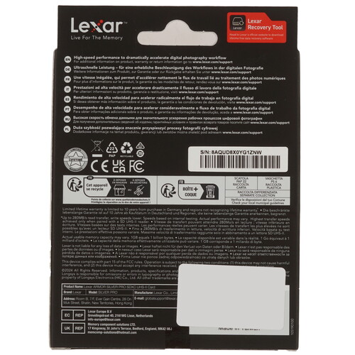 Купить Карта памяти Lexar Armor Silver Pro SDXC 128 ГБ  9262228. Характеристики, отзывы и цены в Донецке