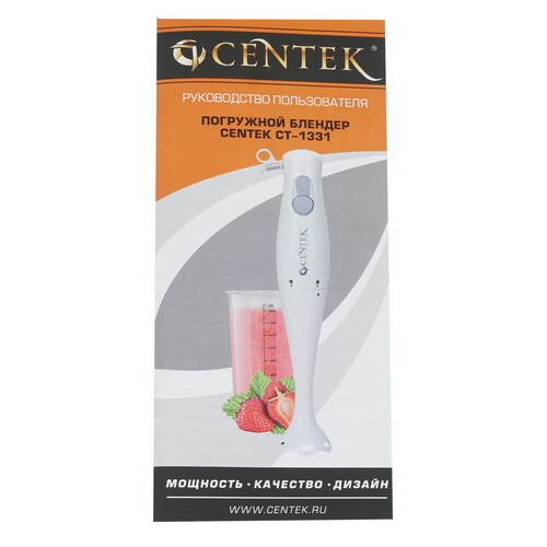 Купить Блендер погружной Centek CT-1331 белый  8113525. Характеристики, отзывы и цены в Донецке