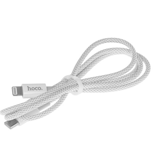 Купить Кабель круглый Hoco Lightning 8-pin - USB Type-C белый 1 м  9244497. Характеристики, отзывы и цены в Донецке