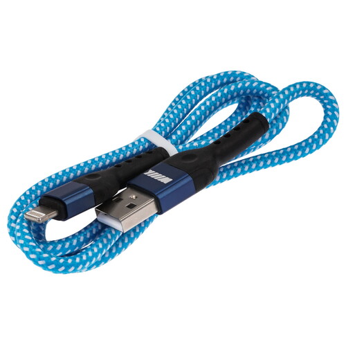 Купить Кабель круглый WIIIX Lightning 8-pin - USB 2.0 Type-A синий 1 м  5488285. Характеристики, отзывы и цены в Донецке