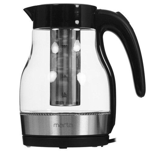 Купить Электрочайник Marta MT-4640 черный  9058578. Характеристики, отзывы и цены в Донецке