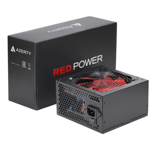 Купить Блок питания Azerty RPL-500BAR [120-0472] красный, черный  9232745. Характеристики, отзывы и цены в Донецке