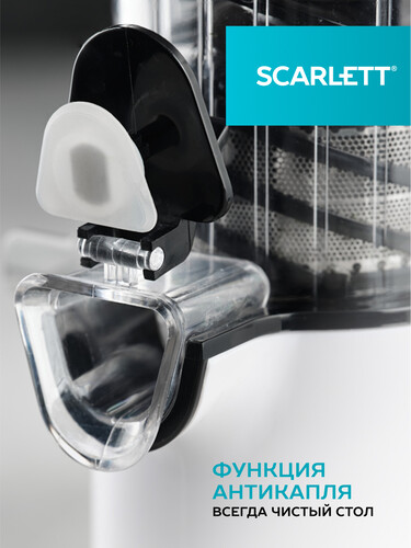 Купить Соковыжималка электрическая Scarlett SC-JE50S59 белый  5338735. Характеристики, отзывы и цены в Донецке