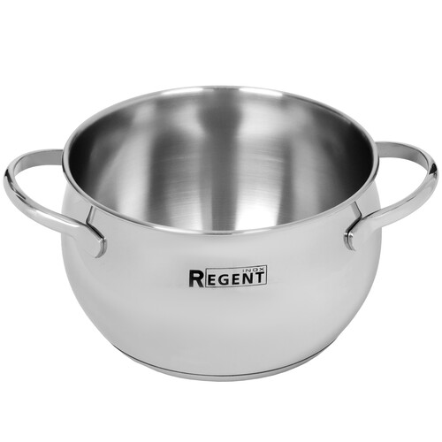 Купить Кастрюля Regent inox Apple B 93-B-2 2.7 л 18 см серебристый  5448463. Характеристики, отзывы и цены в Донецке