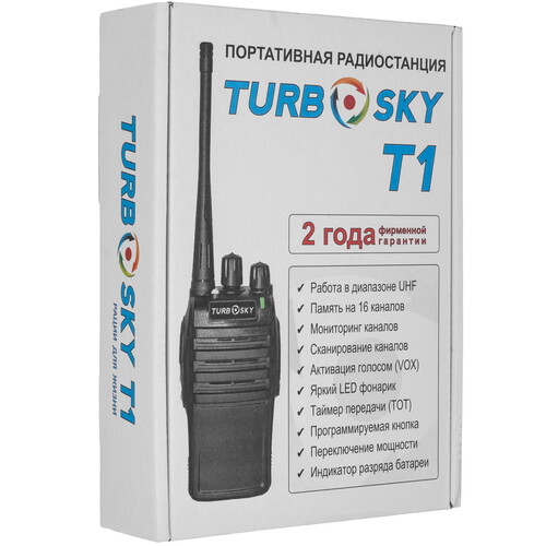 Купить Радиостанция TurboSky T1 черный  5614800. Характеристики, отзывы и цены в Донецке