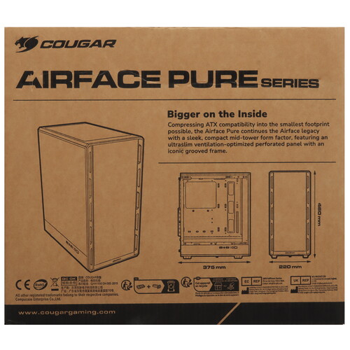 Купить Корпус Cougar Airface Pure Pro  5618007. Характеристики, отзывы и цены в Донецке