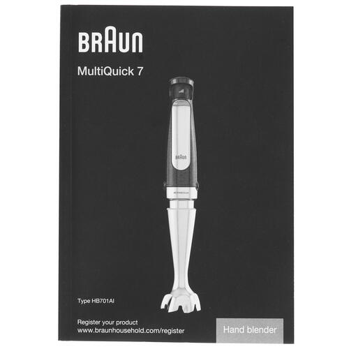 Купить Блендер погружной Braun MQ 7075 X черный  5069072. Характеристики, отзывы и цены в Донецке