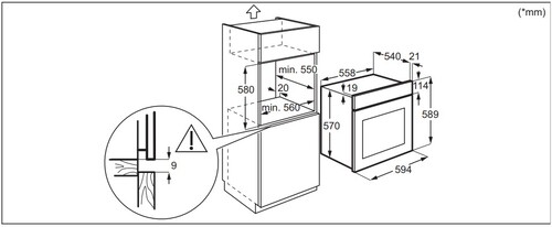 Купить Электрический духовой шкаф Electrolux EOD3H40BX серебристый  9101689. Характеристики, отзывы и цены в Донецке
