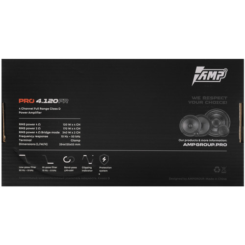 Купить Усилитель AMP PRO 4.120FR  9310747. Характеристики, отзывы и цены в Донецке