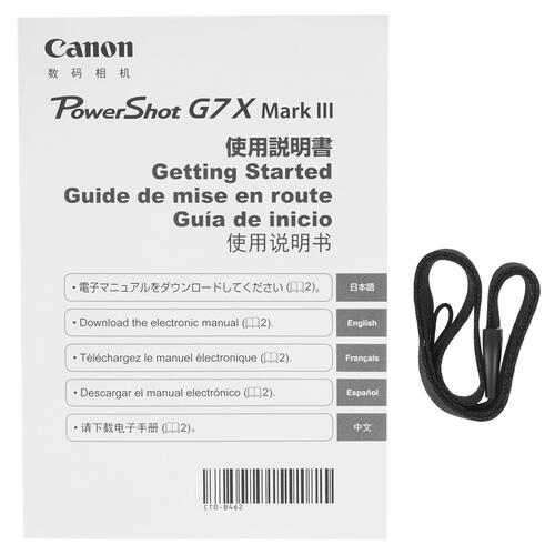 Купить Компактный фотоаппарат Canon PowerShot G7X Mark III черный  5069031. Характеристики, отзывы и цены в Донецке