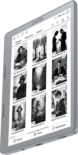Купить 5.83" Электронная книга Digma E2 серый  5608150. Характеристики, отзывы и цены в Донецке