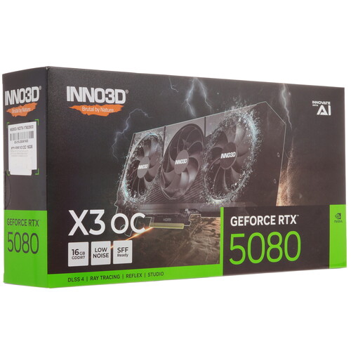 Купить Видеокарта Inno3D GeForce RTX 5080 X3 OC  5628551. Характеристики, отзывы и цены в Донецке