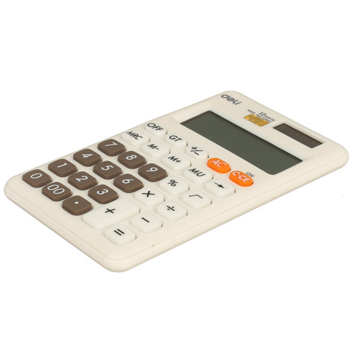 Купить Калькулятор Deli EM120WHITE  9380463. Характеристики, отзывы и цены в Донецке