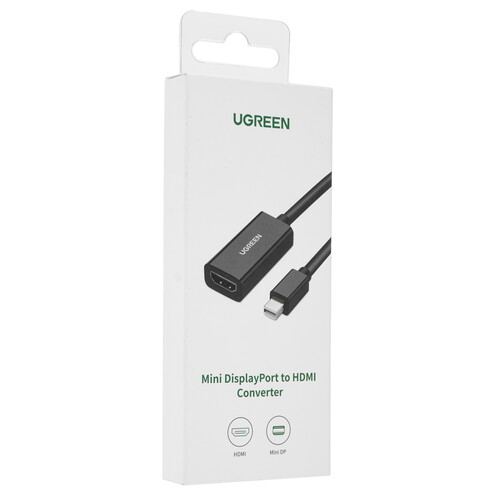 Купить Переходник однонаправленный Ugreen mini DisplayPort - HDMI, 0.19 м  9154656. Характеристики, отзывы и цены в Донецке