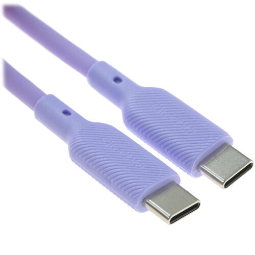 Купить Кабель круглый QUMO USB Type-C - USB Type-C фиолетовый 1 м  4850184. Характеристики, отзывы и цены в Донецке