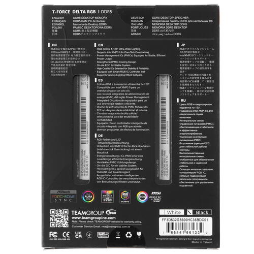 Купить Оперативная память Team Group T-Force Delta RGB  5422169. Характеристики, отзывы и цены в Донецке