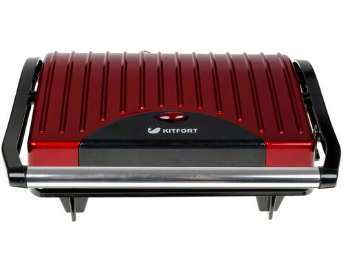 Купить Сэндвичница Kitfort Panini Maker КТ-1609 красный  1104182. Характеристики, отзывы и цены в Донецке