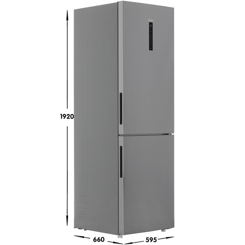Купить Холодильник с морозильником   HAIER C2F636CXMVU1 серебристый  9277579. Характеристики, отзывы и цены в Донецке