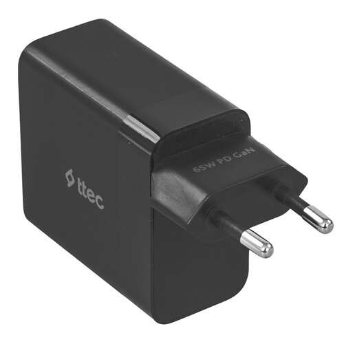 Купить Сетевое зарядное устройство TTEC SmartCharger 65W черный  9140732. Характеристики, отзывы и цены в Донецке