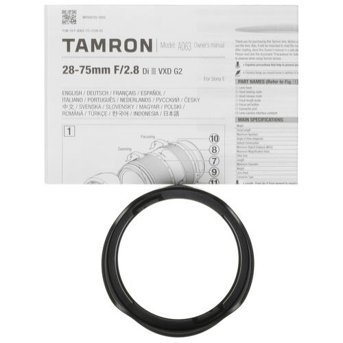 Купить Объектив Tamron 28-75mm f/2.8 Di III VXD G2  5074455. Характеристики, отзывы и цены в Донецке