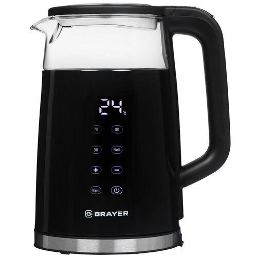 Купить Электрочайник BRAYER BR1037 черный  9987393. Характеристики, отзывы и цены в Донецке