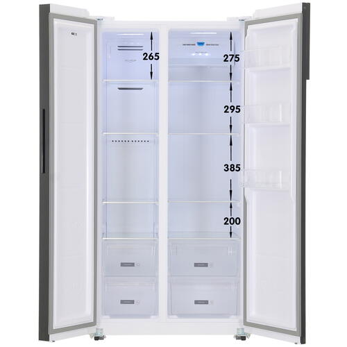 Купить Холодильник Side by Side  DEXP SBS4-59AKA белый  5099638. Характеристики, отзывы и цены в Донецке