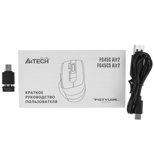 Купить Мышь беспроводная A4Tech Fstyler FG45CS Air2  9189008. Характеристики, отзывы и цены в Донецке