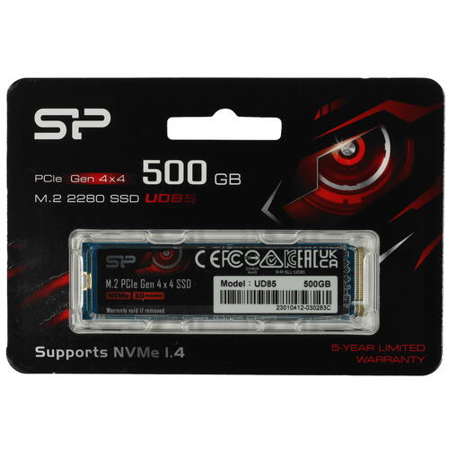 Купить 500 ГБ M.2 NVMe накопитель Silicon Power UD85 [SP500GBP44UD8505]  5405653. Характеристики, отзывы и цены в Донецке