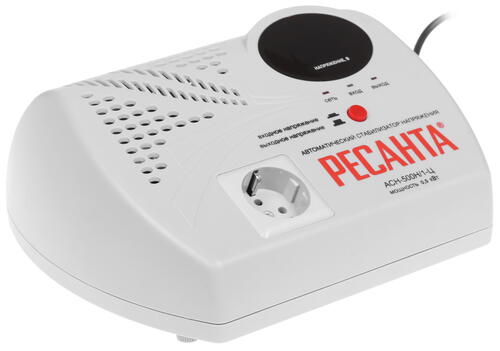 Купить Стабилизатор напряжения Ресанта АСН-500 Н/1-Ц  7901339. Характеристики, отзывы и цены в Донецке