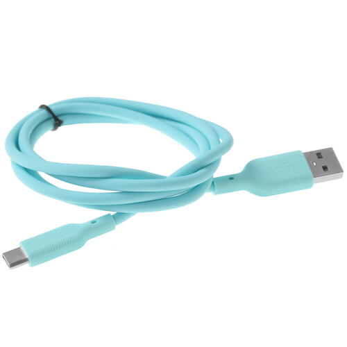 Купить Кабель круглый QUMO USB Type-C - USB 2.0 Type-A голубой 1 м  4850191. Характеристики, отзывы и цены в Донецке