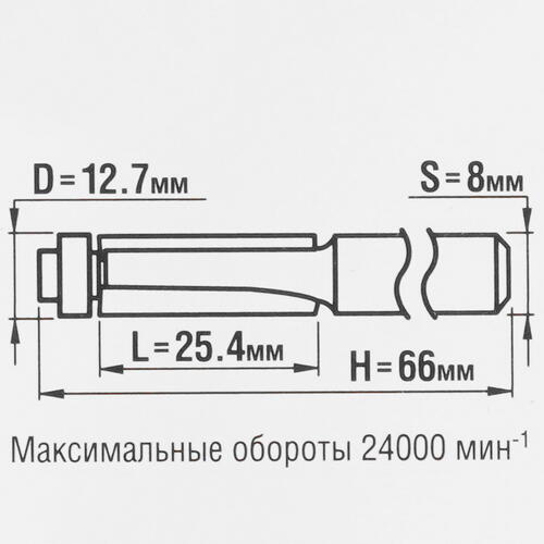 Купить Фреза ЗУБР 28728-12.7-25.4  5306734. Характеристики, отзывы и цены в Донецке