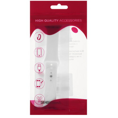 Купить Ремешок Zibelino для Apple Watch 38/ 40/ 41mm белый  9273304. Характеристики, отзывы и цены в Донецке