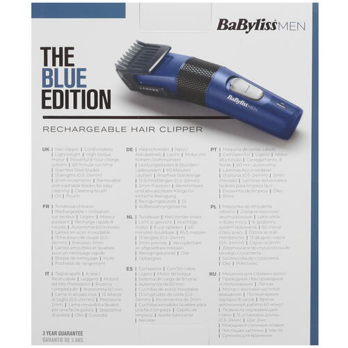 Купить Машинка для стрижки BaByliss 7756PE синий/черный  5462957. Характеристики, отзывы и цены в Донецке