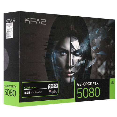 Купить Видеокарта KFA2 GeForce RTX 5080 CORE OC 3FAN RGB Black [58NZN6MDBBOK]  5612874. Характеристики, отзывы и цены в Донецке
