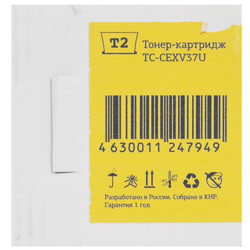 Купить Тонер-картридж лазерный T2 TC-CEXV37U черный  9981651. Характеристики, отзывы и цены в Донецке