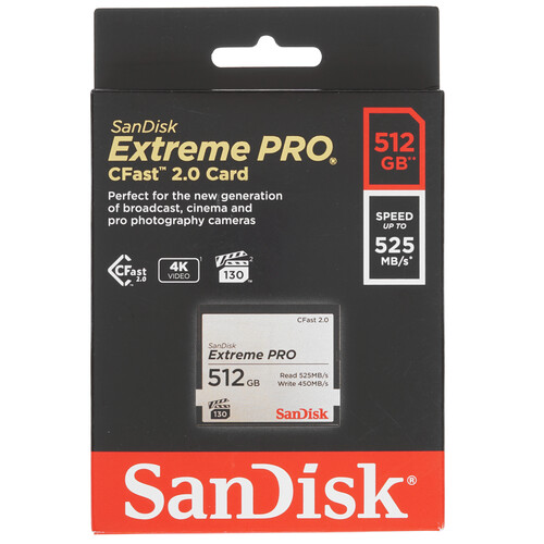 Купить Карта памяти SanDisk Extreme PRO CFast 2.0 CFast 2.0 512 ГБ [SDCFSP-512G-G46D]  4723572. Характеристики, отзывы и цены в Донецке