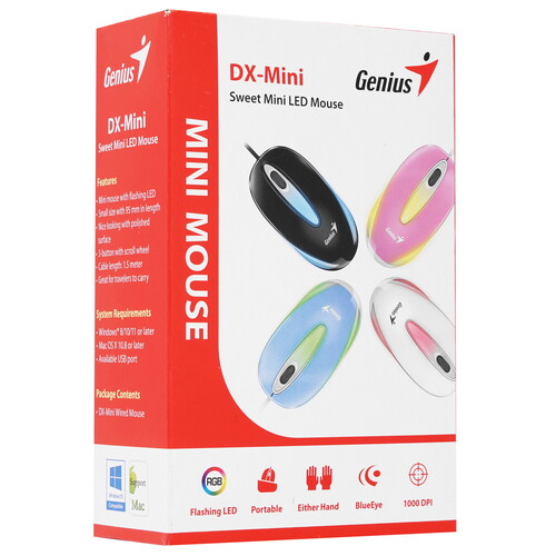 Купить Мышь проводная Genius DX-Mini  9140244. Характеристики, отзывы и цены в Донецке