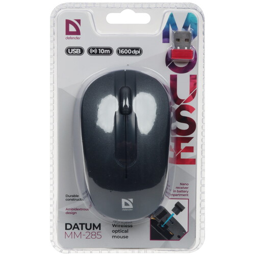Купить Мышь беспроводная Defender Datum MM-285  9040736. Характеристики, отзывы и цены в Донецке