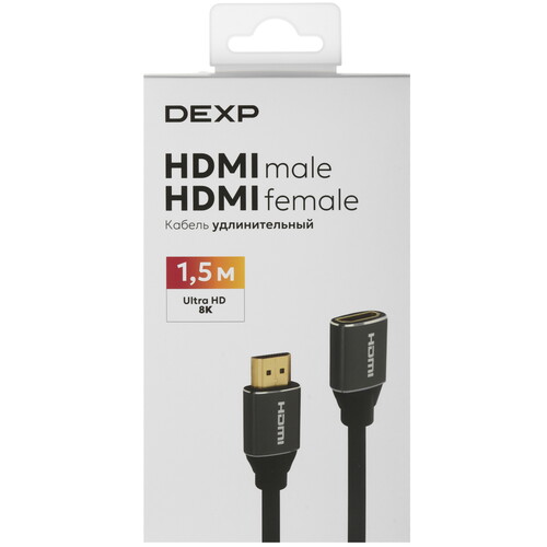 Купить Кабель  DEXP HDMI - HDMI, 1.5 м  9125805. Характеристики, отзывы и цены в Донецке