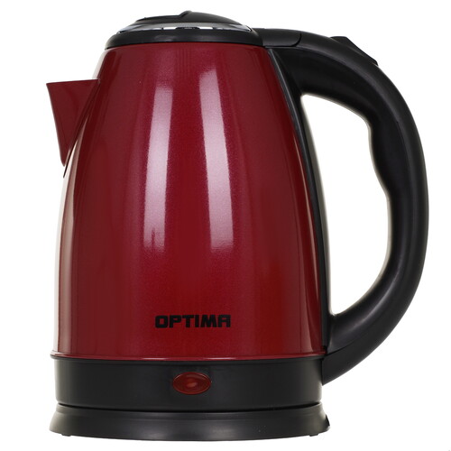 Купить Электрочайник OPTIMA EK-1808SS бордовый  9269566. Характеристики, отзывы и цены в Донецке