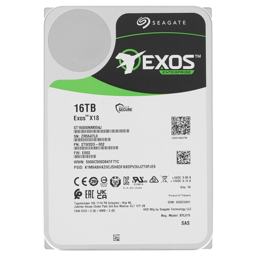 Купить LFF (3.5") Серверный HDD Seagate Exos X18  5077706. Характеристики, отзывы и цены в Донецке