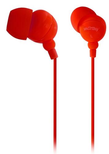 Купить Проводные наушники Smartbuy COLOR TREND красный  9938197. Характеристики, отзывы и цены в Донецке