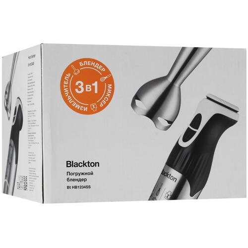 Купить Блендер погружной Blackton Bt HB1234SS черный  8199729. Характеристики, отзывы и цены в Донецке