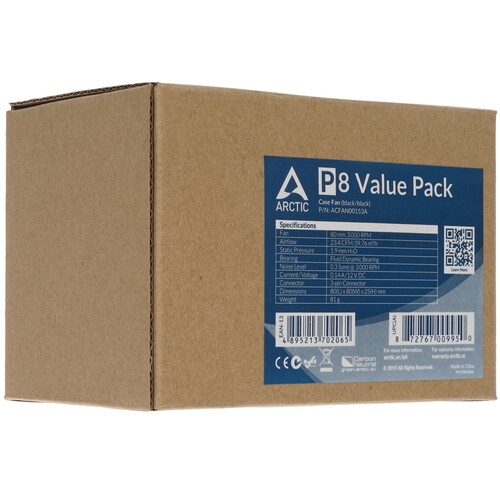 Купить Комплект вентиляторов Arctic Cooling P8 Value Pack  1626228. Характеристики, отзывы и цены в Донецке