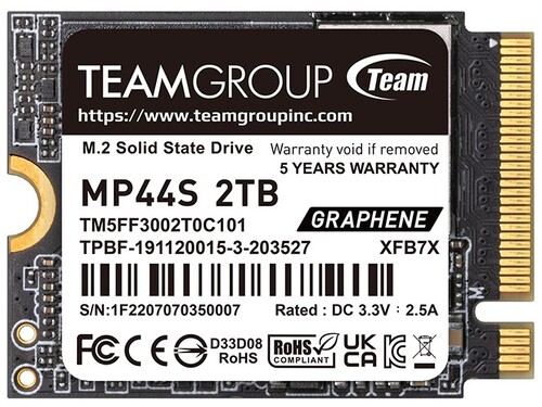 Купить 2000 ГБ M.2 NVMe накопитель TEAMGROUP MP44S [TM5FF3002T0C101]  5456964. Характеристики, отзывы и цены в Донецке