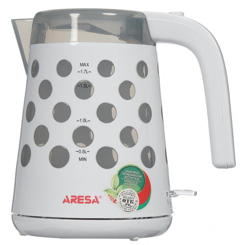 Купить Электрочайник Aresa AR-3448 белый  8120054. Характеристики, отзывы и цены в Донецке