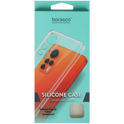 Купить Накладка  BoraSCO для Motorola Edge 50 Fusion прозрачный  5628719. Характеристики, отзывы и цены в Донецке