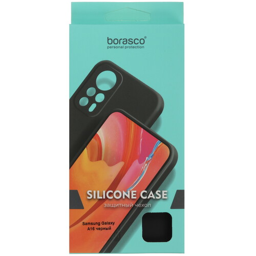Купить Накладка  BoraSCO Silicone Case для Samsung Galaxy A16 4G черный  5499567. Характеристики, отзывы и цены в Донецке